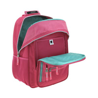 MOCHILA PRIMARIA CH ROSA CIERRE GRIS