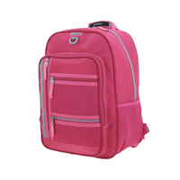 MOCHILA PRIMARIA CH ROSA CIERRE GRIS