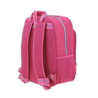MOCHILA PRIMARIA CH ROSA CIERRE GRIS
