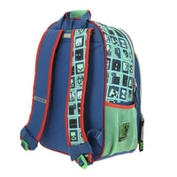 MOCHILA MINECRAFT AZUL/VERDE
