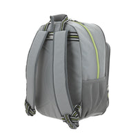 MOCHILA PRIMARIA CH GRIS CIERRE NEON
