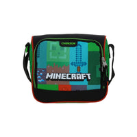 LONCHERA MINECRAFT NEGRO/VERDE
