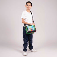 LONCHERA MINECRAFT NEGRO/VERDE
