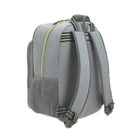 MOCHILA PRIMARIA CH GRIS CIERRE NEON
