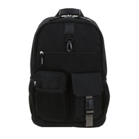 MOCHILA JUVENIL 1818 CON BOLSILLOS ALFRENTE COLOR NEGRO
