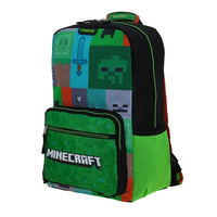 MOCHILA MINECRAFT NEGRO/VERDE
