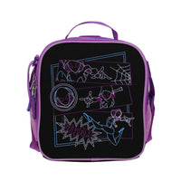 LONCHERA GHOST-SPIDER NEGRO CON MORADO
