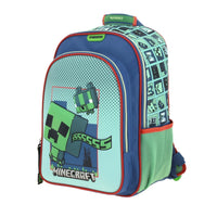 MOCHILA MINECRAFT AZUL/VERDE
