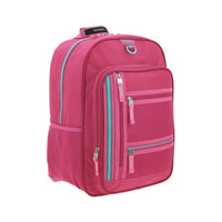 MOCHILA PRIMARIA CH ROSA CIERRE GRIS
