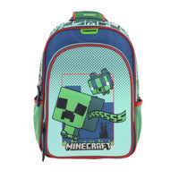 MOCHILA MINECRAFT AZUL/VERDE
