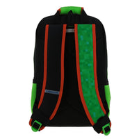 MOCHILA MINECRAFT NEGRO/VERDE
