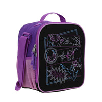 LONCHERA GHOST-SPIDER NEGRO CON MORADO

