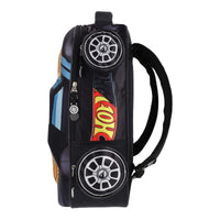 MOCHILA HOT WHEELS CARRO DE CARRERAS NEGRO
