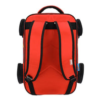 MOCHILA PRIMARIA HOT WHELLS CARRO DE CARRERAS ROJO
