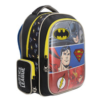 MOCHILA PRIMARIA LIGA DE LA JUSTICIA 3D TRANSPARENTE
