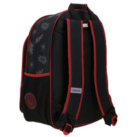 MOCHILA PRIMARIA MILES MORALES NEGRA CON ARAÑA ROJA
