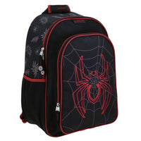 MOCHILA PRIMARIA MILES MORALES NEGRA CON ARAÑA ROJA
