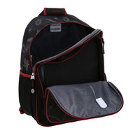 MOCHILA PRIMARIA MILES MORALES NEGRA CON ARAÑA ROJA
