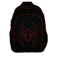 MOCHILA PRIMARIA MILES MORALES NEGRA CON ARAÑA ROJA
