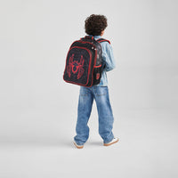 MOCHILA PRIMARIA MILES MORALES NEGRA CON ARAÑA ROJA
