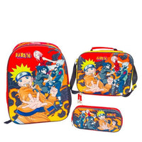 MOCHILA PRIMARIA NARUTO COMBO ROJA
