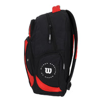 MOCHILA JUVENIL WILSON NEGRA CON ROJO
