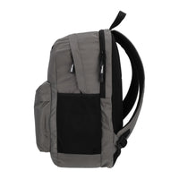 MOCHILA JUVENIL WILSON GRIS LETRA NEGRA
