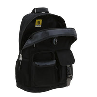 MOCHILA JUVENIL 1818 CON BOLSILLOS ALFRENTE COLOR NEGRO
